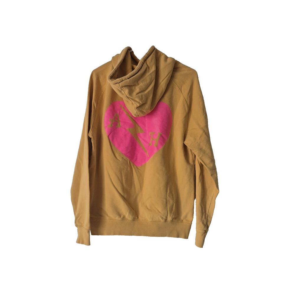 Ascot and Hart Hoodie Womens Medium Yellow Kangaroo Pockets Outdoor Hiking - Picture 2 of 7